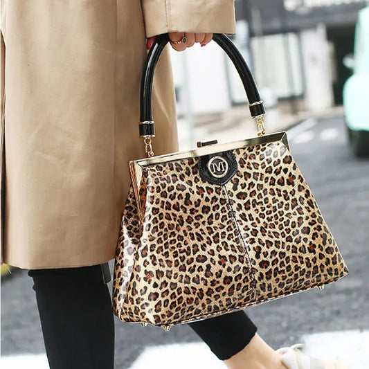 2024 Fashion leopard Women Handbags European Design